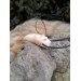Small Viking bear amulet. Berseker warrior totemic necklace - Moose antlers hand-carved 