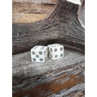 Hand-carved Viking / medieval betting bone dice. Ancient Roman gambling / gaming dice (Copy), price for 2 pcs