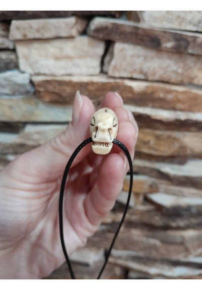 Hand-carved Dragon amulet.