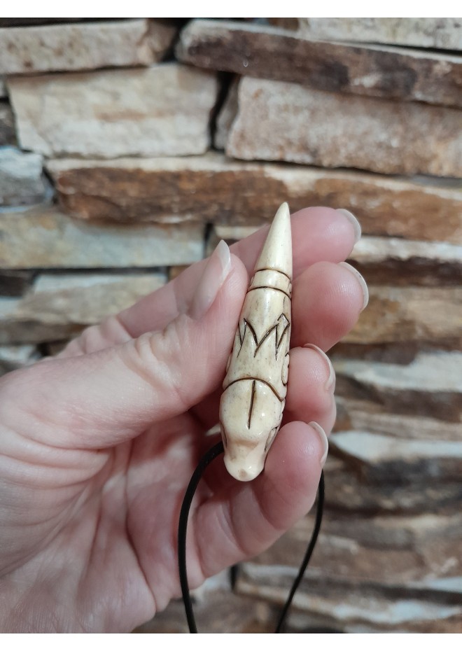 Hand-carved Dragon amulet -RS Artcraft