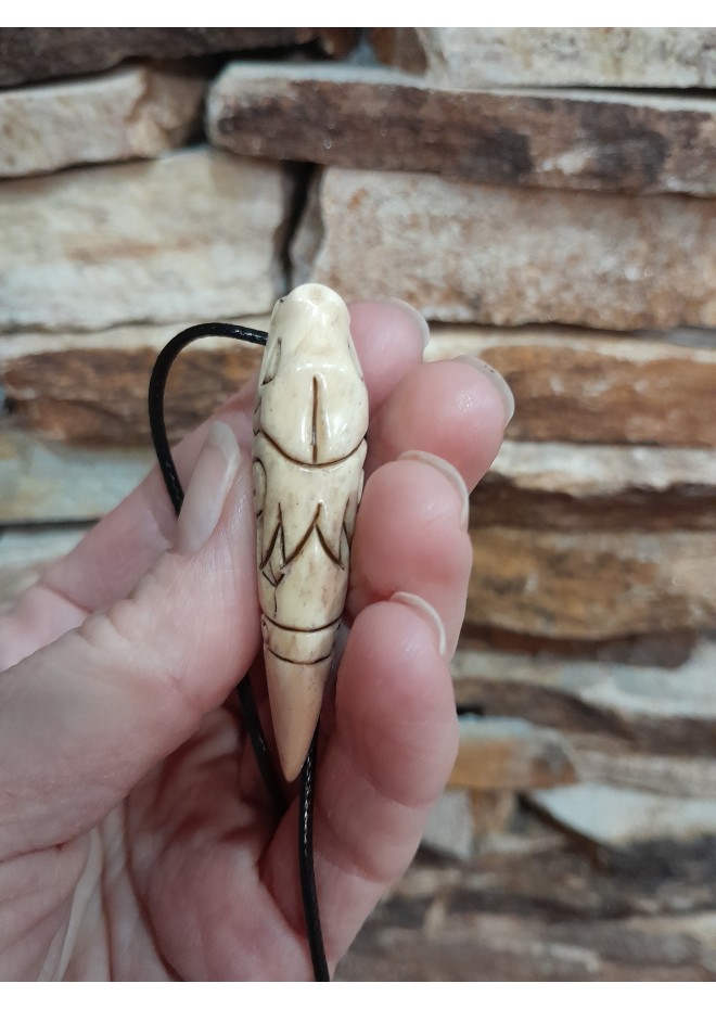 Hand-carved Dragon amulet -RS Artcraft