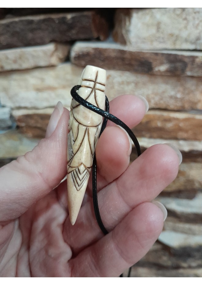 Hand-carved Dragon amulet -RS Artcraft