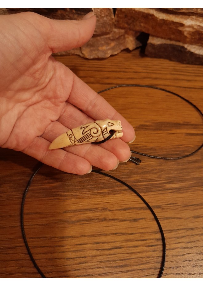 Hand-carved Dragon amulet -RS Artcraft