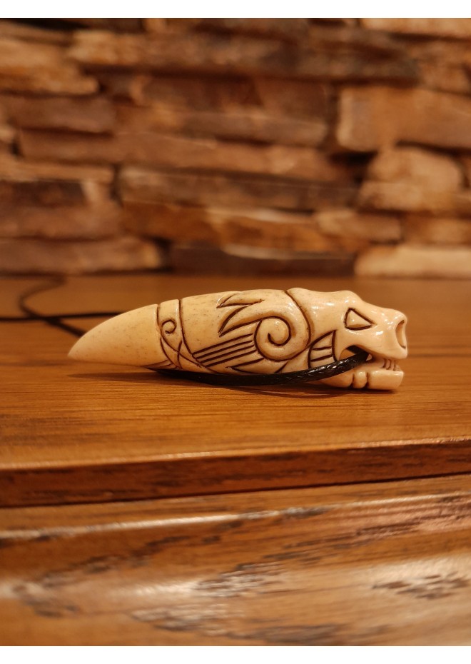 Hand-carved Dragon amulet -RS Artcraft