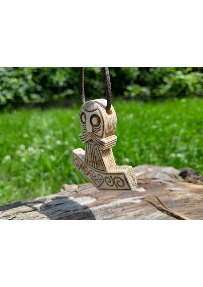 Thor's Hammer pendant. Mjolnir jewelry