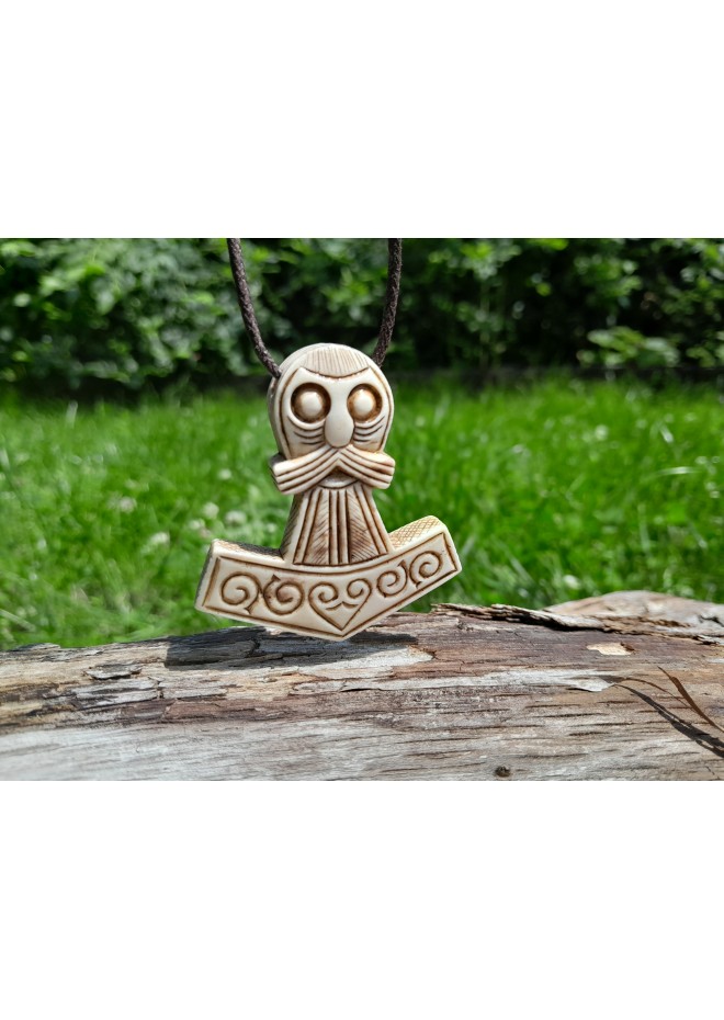 Thor's Hammer pendant. Mjolnir jewelry