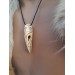 Hand-carved Raven skull amulet, Viking jewelry with runes, Huginn Muninn protective pendant. Odins Ravens. Norse mythology art. 