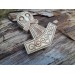 Thor's Hammer pendant. Mjolnir jewelry