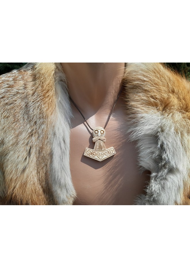 Thor's Hammer pendant. Mjolnir jewelry