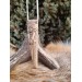 Viking God Odin amulet inspired by Norse mythology. Moose antlers hand-carved 