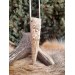 Viking God Odin amulet inspired by Norse mythology. Moose antlers hand-carved 