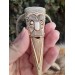 Viking God Odin amulet inspired by Norse mythology. Moose antlers hand-carved 