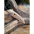 Hand-carved Raven skull amulet. Viking, Celtic jewelry. Huginn Muninn protective pendant. Odins Raven. Norse mythology totem. 