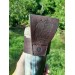 Viking drinking horn with Raven of Odin design and Viking alphabet