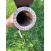 Viking drinking horn with Raven of Odin design and Viking alphabet
