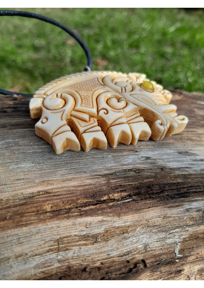  Boar jewelry. Gullinbursti amulet.