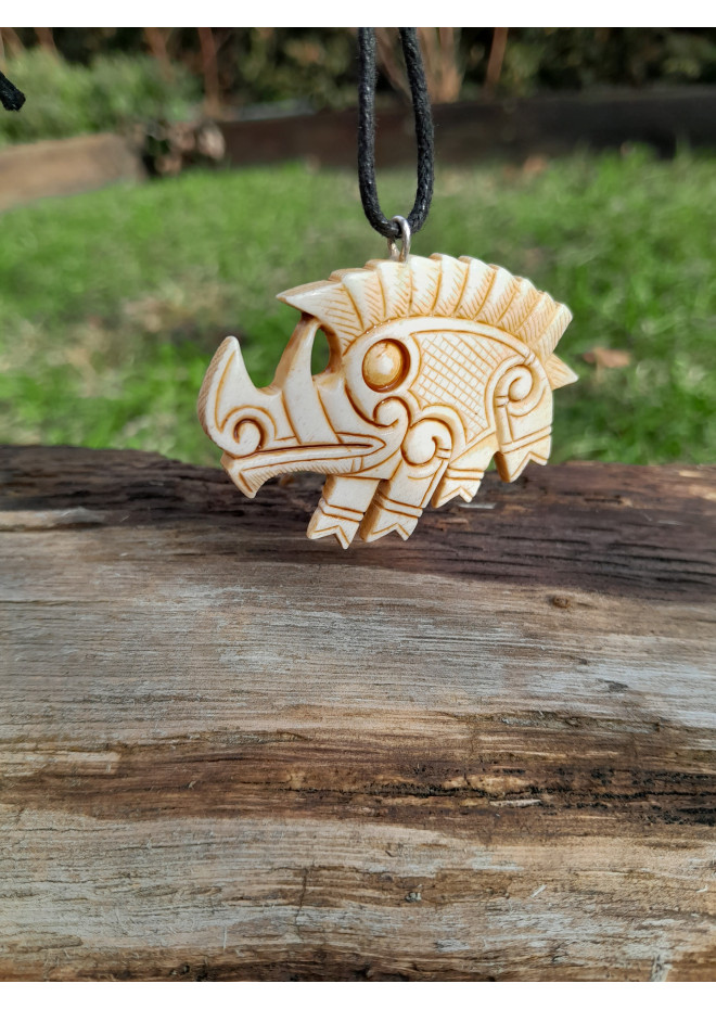 Viking, Celtic Boar jewelry. Norse pendant. Gullinbursti amulet. Freyr talisman