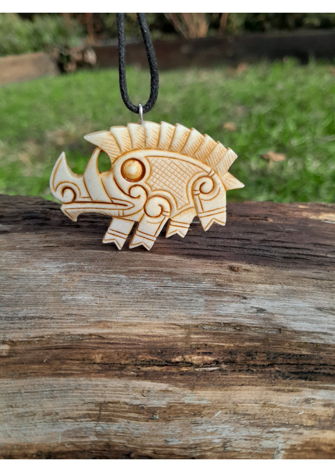 Viking, Celtic Boar jewelry. Norse pendant. Gullinbursti amulet. Freyr talisman